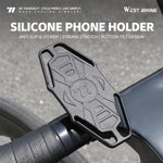 WEST BIKING Silicone Bike Phone Holder Anti-Slip Shockproof Navigation Mount
