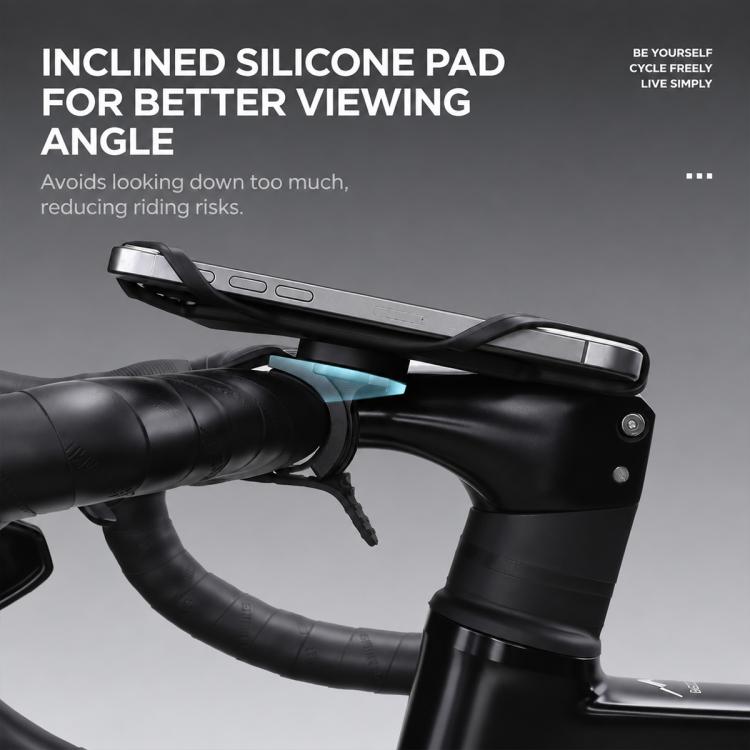 WEST BIKING Silicone Bike Phone Holder Anti-Slip Shockproof Navigation Mount