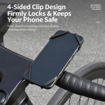 WEST BIKING Silicone Bike Phone Holder Anti-Slip Shockproof Navigation Mount