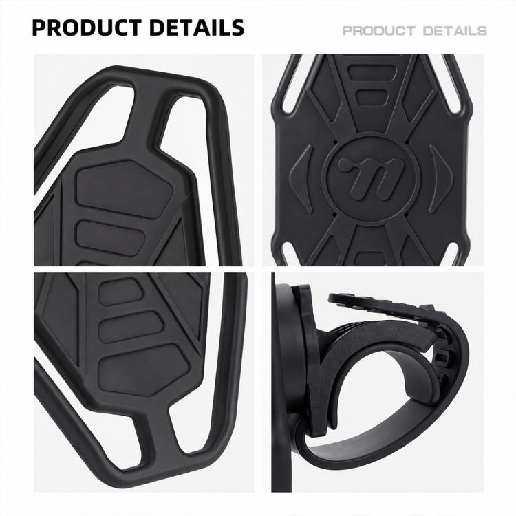 WEST BIKING Silicone Bike Phone Holder Anti-Slip Shockproof Navigation Mount