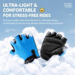 WEST BIKING 1 Pair Kids Half Finger Bicycle Gloves Breathable Wear-resistant Anti-slip Outdoor Cycling Gear, S, M, L