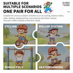 WEST BIKING 1 Pair Kids Half Finger Bicycle Gloves Breathable Wear-resistant Anti-slip Outdoor Cycling Gear, S, M, L