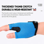 WEST BIKING 1 Pair Kids Half Finger Bicycle Gloves Breathable Wear-resistant Anti-slip Outdoor Cycling Gear, S, M, L