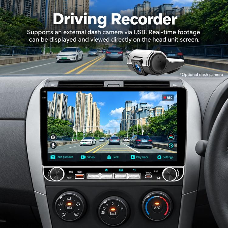 10.1 inch IPS Double-DIN Car MP5 Player Wireless CarPlay/Android Auto Bluetooth HD Display