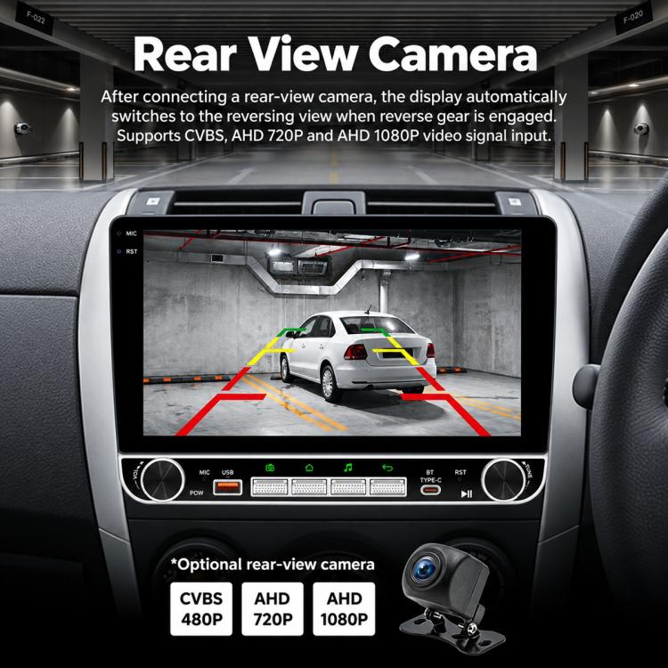 10.1 inch IPS Double-DIN Car MP5 Player Wireless CarPlay/Android Auto Bluetooth HD Display