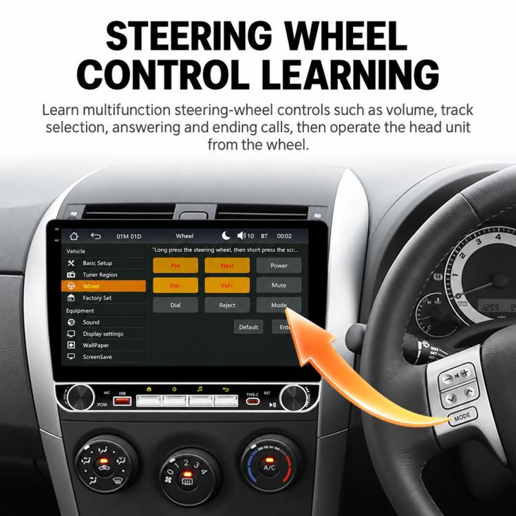 10.1 inch IPS Double-DIN Car MP5 Player Wireless CarPlay/Android Auto Bluetooth HD Display