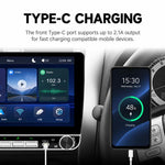 10.1 inch IPS Double-DIN Car MP5 Player Wireless CarPlay/Android Auto Bluetooth HD Display