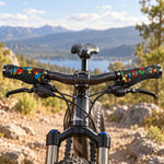 WEST BIKING 1 Pair Honeycomb Palm Rest Anti-slip Shock Absorbing MTB Handlebar Grips