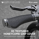 WEST BIKING 1 Pair Honeycomb Palm Rest Anti-slip Shock Absorbing MTB Handlebar Grips