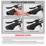 WEST BIKING 1 Pair Honeycomb Palm Rest Anti-slip Shock Absorbing MTB Handlebar Grips