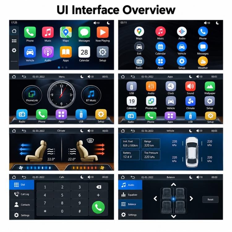7 inch Car MP5 Player CarPlay & Android Auto Smart Bluetooth Display for Volkswagen Passat Lingyu 1997-2009