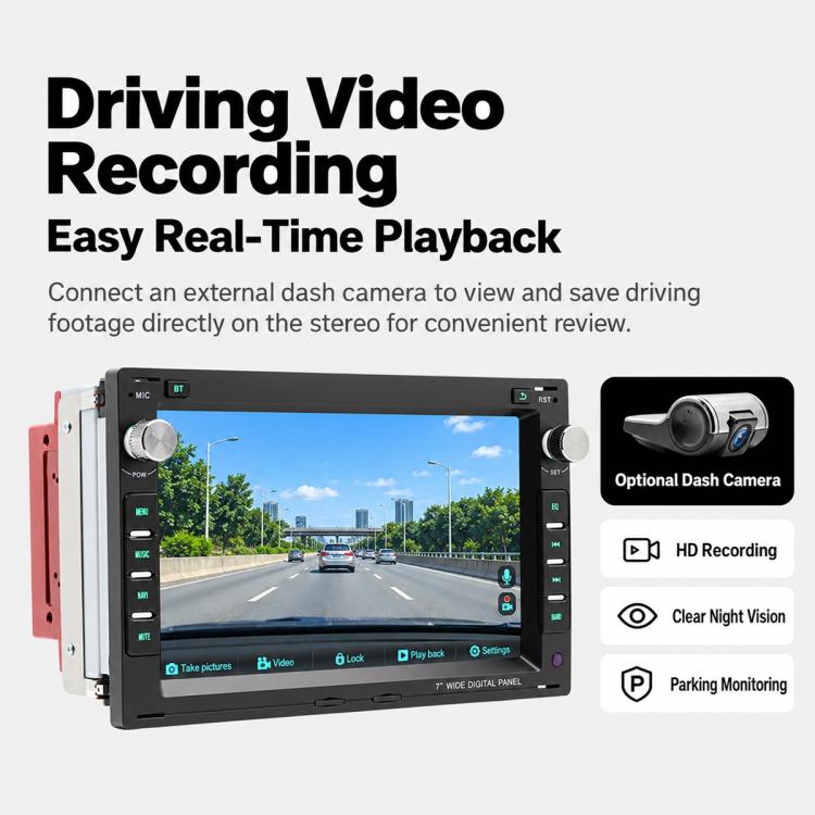 7 inch Car MP5 Player CarPlay & Android Auto Smart Bluetooth Display for Volkswagen Passat Lingyu 1997-2009