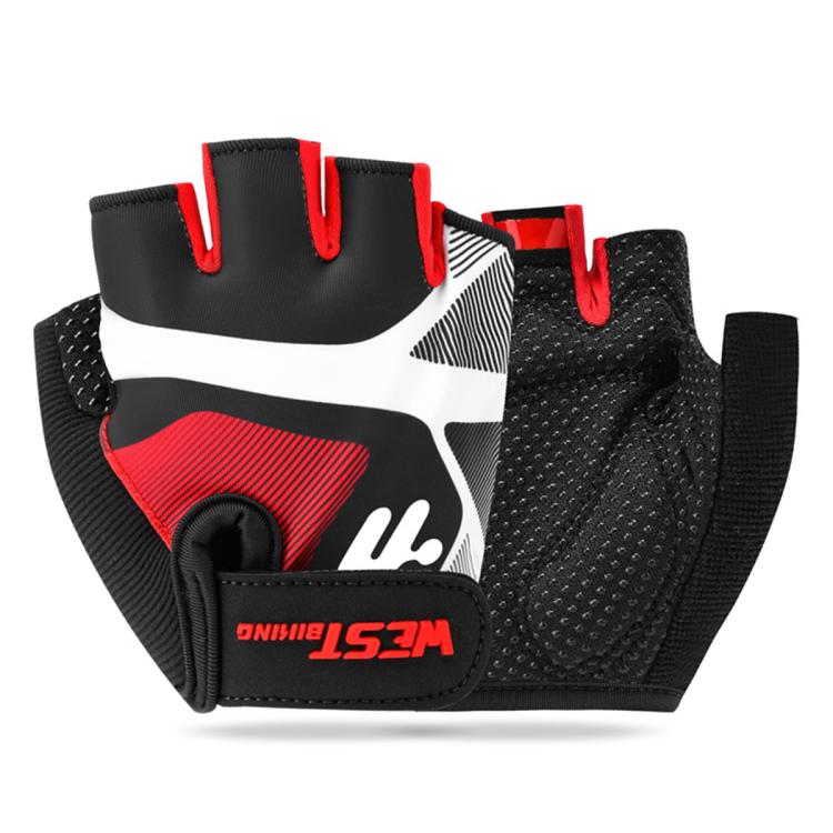 WEST BIKING 1 Pair Kids Half Finger Cycling Gloves Outdoor Sports Protective Gear, S, M, L