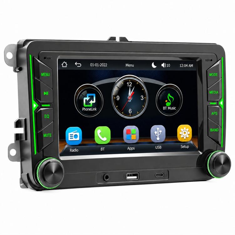 Car MP5 Player Phone Connectivity Bluetooth Reversing Camera for Volkswagen, F9074W 7 inch