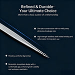 JCID SW Series Non-magnetic Stainless Steel Flying Wire Alloy Tweezers, SW-01 / 2D, SW-02 / 2D, SW-03 / 3D