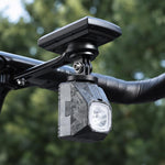 WEST BIKING Under Mount Carbon Fiber Bike Front Light Cycling Headlight