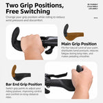 WEST BIKING 1 Pair Adjustable Non-Slip Mountain Bike Handlebar Grips with Bar Ends