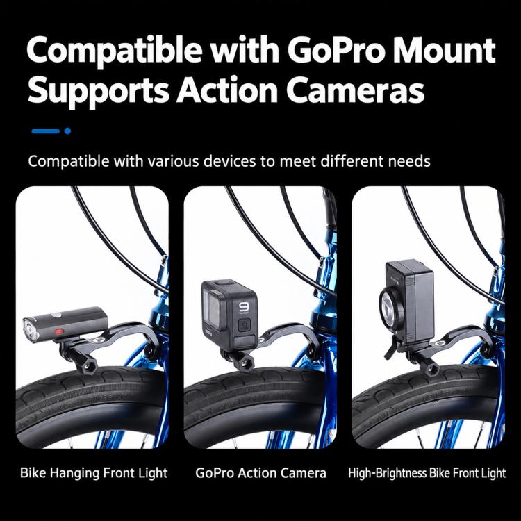 WEST BIKING Front Fork Light & Camera Mount for BROMPTON Folding Bike