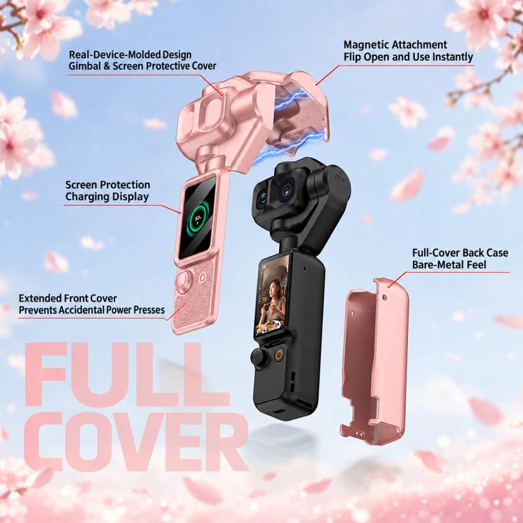 GKK Gimbal Cover Camera Protector Screen Body Magnetic Full Cover, For DJI Osmo Pocket 4P