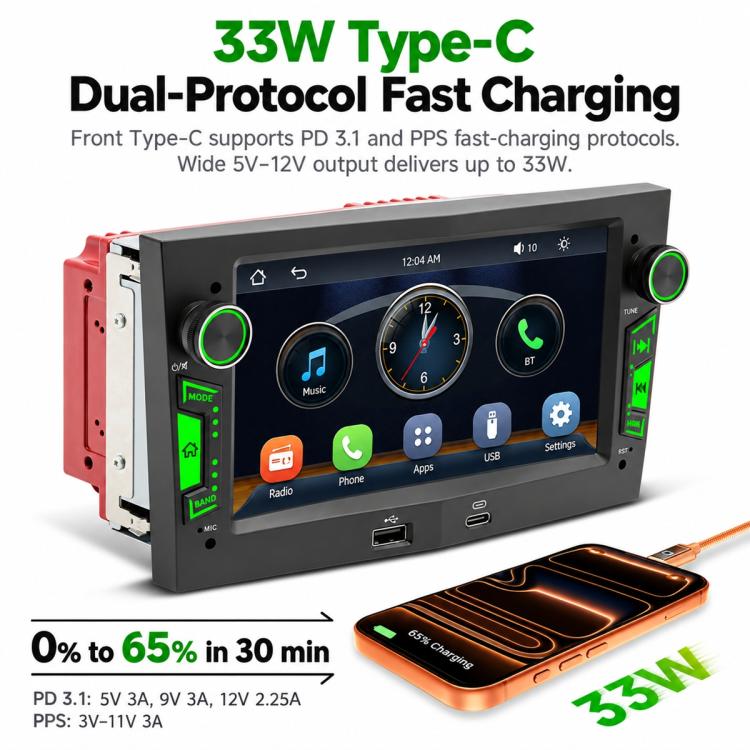 7 inch Car MP5 Player Phone Connectivity Bluetooth Reversing Camera with USB for OPEL, with USB for OPEL
