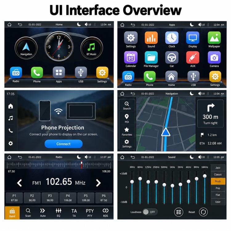 7 inch Car MP5 Player Phone Connectivity Bluetooth Reversing Camera with USB for OPEL, with USB for OPEL
