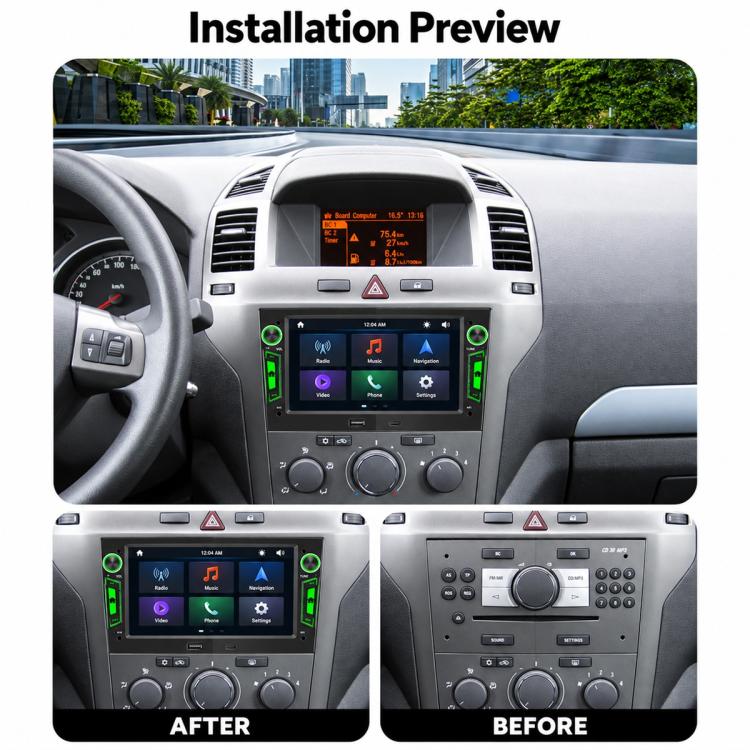 7 inch Car MP5 Player Phone Connectivity Bluetooth Reversing Camera with USB for OPEL, with USB for OPEL