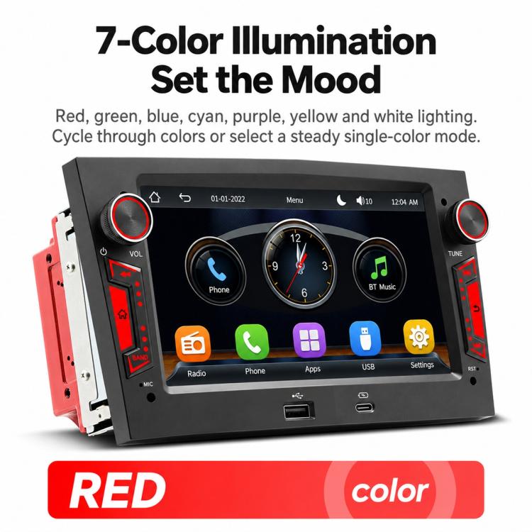 7 inch Car MP5 Player Phone Connectivity Bluetooth Reversing Camera with USB for OPEL, with USB for OPEL