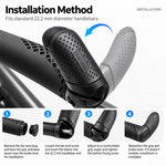 WEST BIKING 1 Pair Ergonomic Bicycle Rest Bar Mountain Bike Thumb Bar Ends, YP0804101