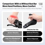 WEST BIKING 1 Pair Ergonomic Bicycle Rest Bar Mountain Bike Thumb Bar Ends, YP0804101