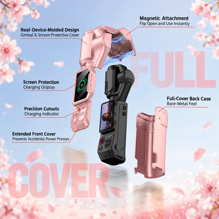 GKK Gimbal Cover Camera Protector Screen Body Magnetic Full Cover, For Insta360 Luna Ultra