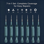 JCID S1-E 7 in 1 Magnetic S2 Alloy 2D Screwdriver Set For iPhone 17 Series