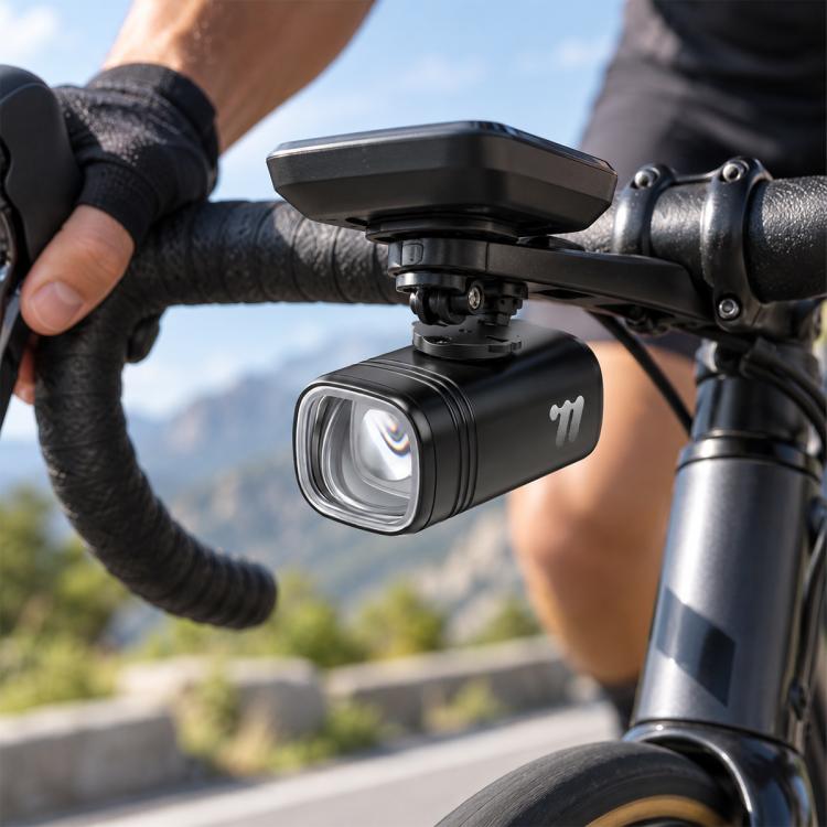 WEST BIKING 1300LM High Bright Mountain & Road Bikes Headlight for Night Riding, Under-Mount, Front-Mount