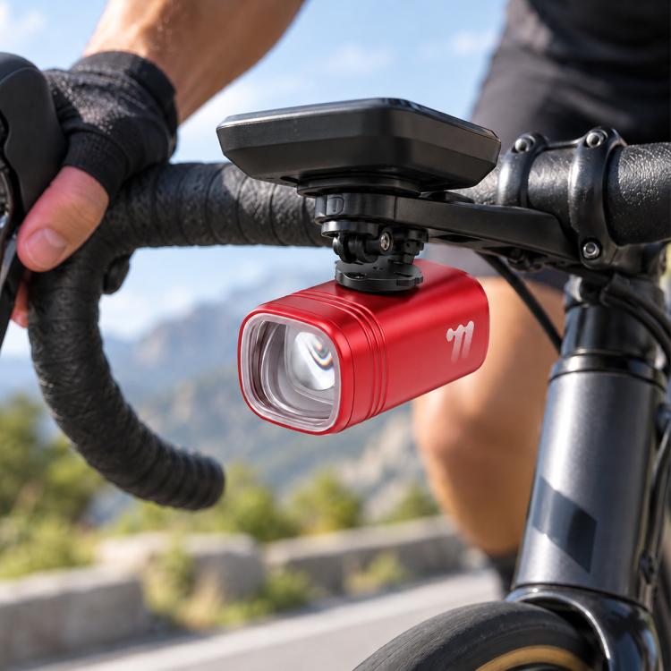 WEST BIKING 1300LM High Bright Mountain & Road Bikes Headlight for Night Riding, Under-Mount, Front-Mount