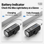 WEST BIKING 1300LM High Bright Mountain & Road Bikes Headlight for Night Riding, Under-Mount, Front-Mount