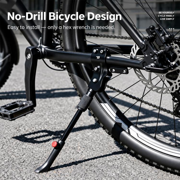 WEST BIKING Bike Kickstand Portable Aluminum Alloy Bicycle Support Stand for MTB & Road Bike, YP0712048