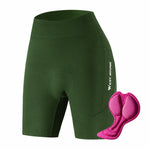 WEST BIKING Summer Bicycle Cycling Shorts with Thickened Breathable Seat Pad, M, L