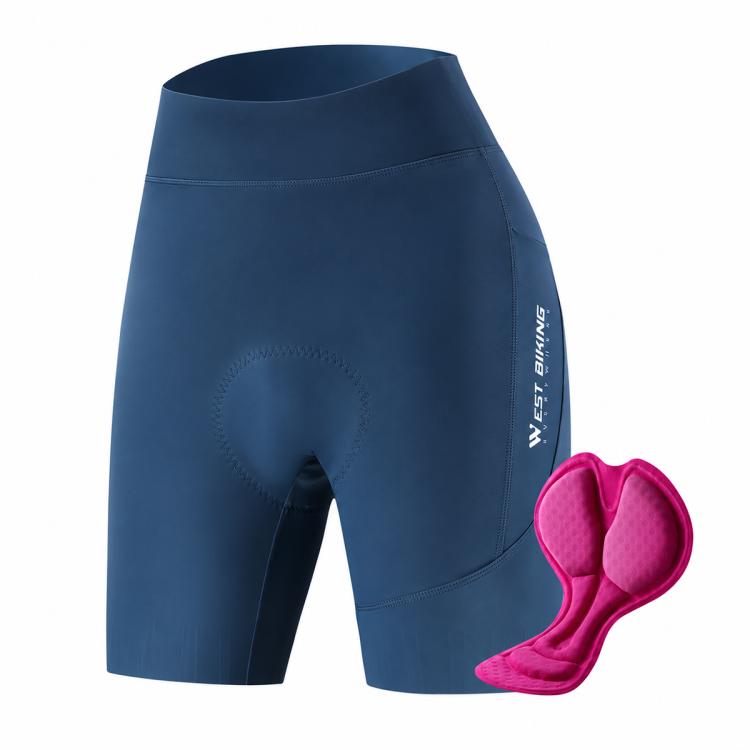 WEST BIKING Summer Bicycle Cycling Shorts with Thickened Breathable Seat Pad, M, L