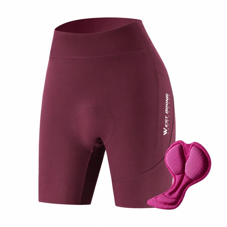 WEST BIKING Summer Bicycle Cycling Shorts with Thickened Breathable Seat Pad, M, L