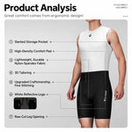 WEST BIKING Summer Bicycle Cycling Shorts with Thickened Breathable Seat Pad, M, L