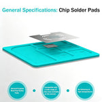 RF4 RF-PO20 Universal Multi-Size High-Temperature Resistant Heat Insulating Tin Plated Silicone Pad