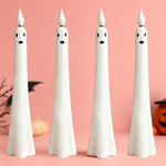 Halloween Ghost-Shaped LED Flameless Plastic Candles, 4 PCS/Set Assorted, 4 PCS/Set Standard Style, 6 PCS/Set Standard Style, 4 PCS/Set Smiley Face Style, 6 PCS/Set Smiley Face Style, 4 PCS/Set Cry Face Style, 6 PCS/Set Cry Face Style                  ...