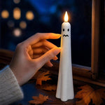 Halloween Ghost-Shaped LED Flameless Plastic Candles, 4 PCS/Set Assorted, 4 PCS/Set Standard Style, 6 PCS/Set Standard Style, 4 PCS/Set Smiley Face Style, 6 PCS/Set Smiley Face Style, 4 PCS/Set Cry Face Style, 6 PCS/Set Cry Face Style                  ...