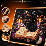 Dark Halloween Diamond Painting Kit, 20cm  Frameless, 30cm Frameless, 20cm With Frame