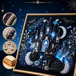 Dark Halloween Diamond Painting Kit, 30cm With Frame