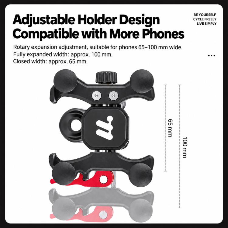 WEST BIKING Bike Phone Mount Shockproof Cycling Navigation Holder for MTB & Road Bikes, Stem Mount, Handlebar Mount, Mirror Mount