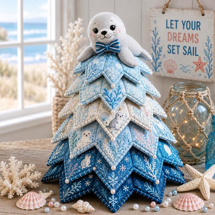 Ocean Friends DIY Patchwork Christmas Tree Kit