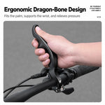 WEST BIKING 1 Pair Bicycle Rest Bar Dragon-bone Shape Ergonomic Cycling Thumb Bar Ends, YP0804099