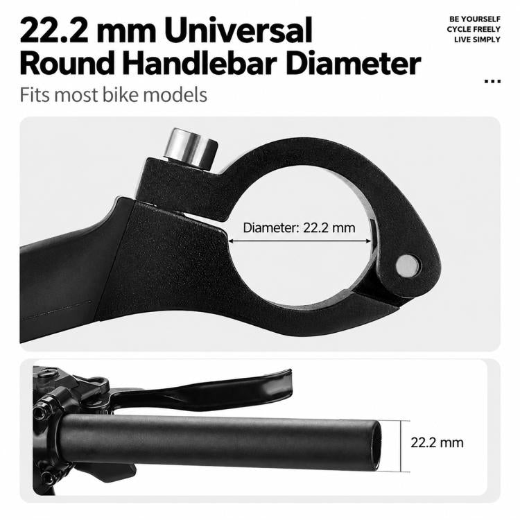 WEST BIKING 1 Pair Bicycle Rest Bar Dragon-bone Shape Ergonomic Cycling Thumb Bar Ends, YP0804099