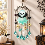 Halloween Vampire Ghost Wind Chime, Ghost, Black Cat, Crow, Pumpkin, Witch, Red Vampire, Blue Vampire, Purple Vampire, Astronaut Vampire, 4 in 1 Mixed Color Vampire