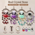Halloween Vampire Ghost Wind Chime, Ghost, Black Cat, Crow, Pumpkin, Witch, Red Vampire, Blue Vampire, Purple Vampire, Astronaut Vampire, 4 in 1 Mixed Color Vampire
